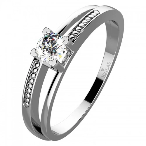 Adéla W Briliant  - krásný prsten z bílého zlata 