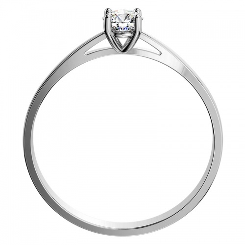 Leona White  - zásnubní prsten z bílého zlata 