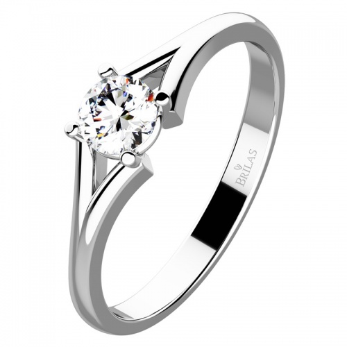 Pavla White Briliant - zásnubní prsten z bílého zlata