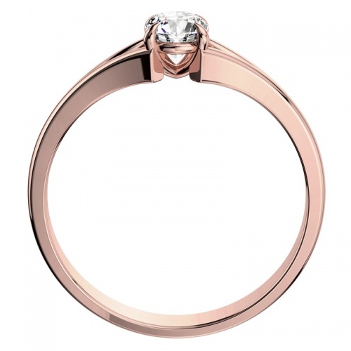 Pavla Red Briliant - prsten z růžového zlata
