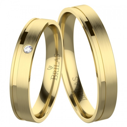 Kristen Gold - snubní prsteny ze žlutého zlata 