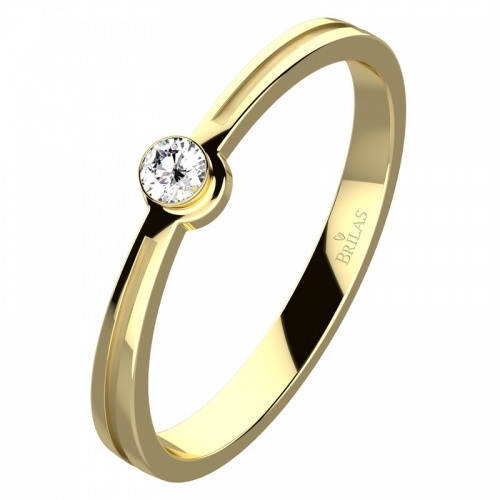 Aspen Gold - zásnubní prsten ze žlutého zlata