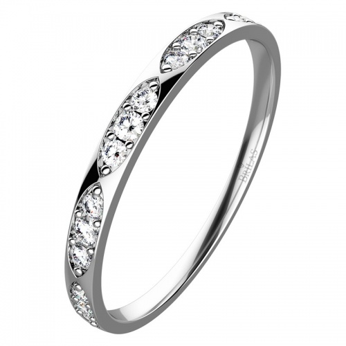 Kasia II. White Briliant - prsten z bílého zlata 
