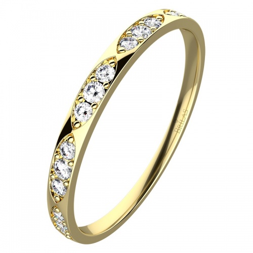 Kasia II. Gold Briliant - prsten ze žlutého zlata 
