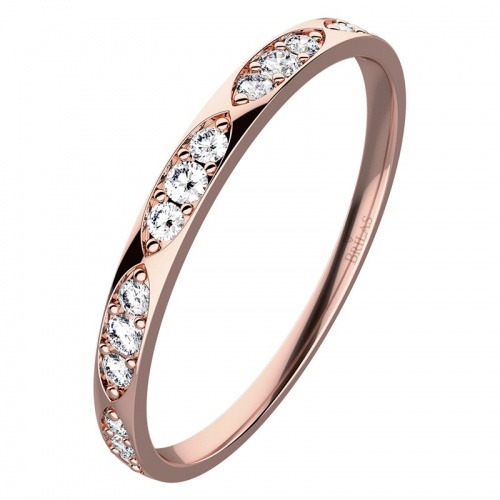Kasia II. Red - prsten z růžového zlata 
