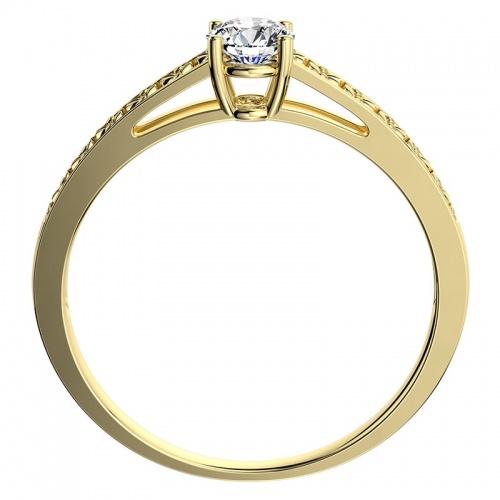 Milena Gold - zásnubní prsten ze žlutého zlata 