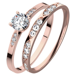 Kasia Set Red - luxusní set z růžového zlata 