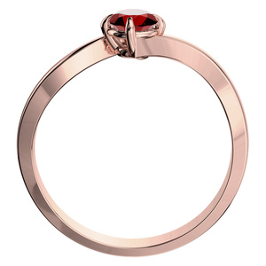 Pamela Red Granát - zásnubní prsten z růžového zlata