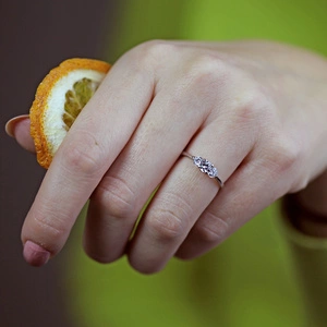 Klára White - prsten v bílém zlatě