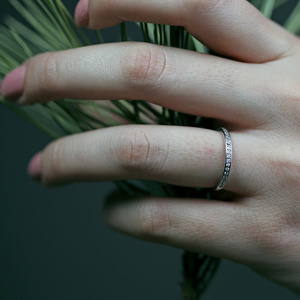 Manon W Briliant - dámský prsten z bílého zlata