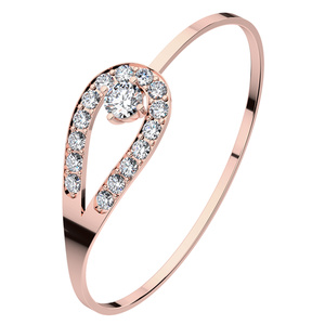 Fajo Red - elegantní prsten z růžového zlata