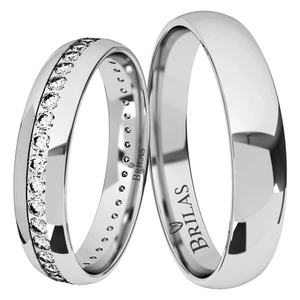 Rinda White - snubní prsteny z bílého zlata