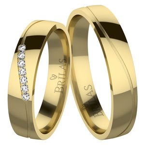 Afra Gold-snubní prsteny ze žlutého zlata