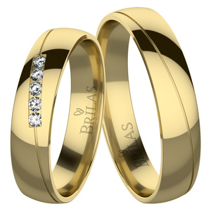 Enrica Gold - snubní prsteny ze žlutého zlata