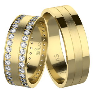 Bret Gold - snubní prsteny ze žlutého zlata