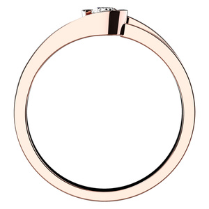 Selina R Briliant - zásnubní prsten z růžového zlata