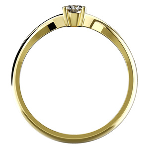 Neve Gold  - zásnubní prsten ze žlutého zlata