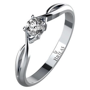Neve W Briliant - zásnubní prsten z bílého zlata