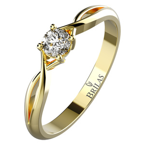 Neve G Briliant - zásnubní prsten ze žlutého zlata