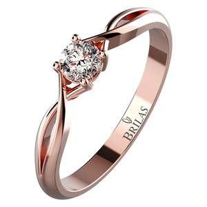 Neve R Briliant - zásnubní prsten z růžového zlata