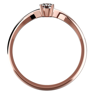 Neve R Briliant - zásnubní prsten z růžového zlata