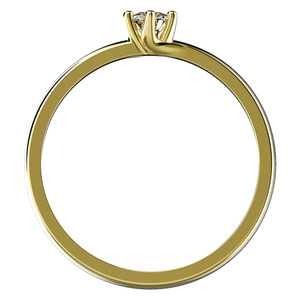 Demi G Briliant - zásnubní prsten ze žlutého zlata