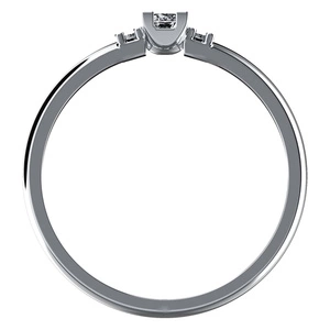 Serafina W Briliant - zásnubní prsten z bílého zlata