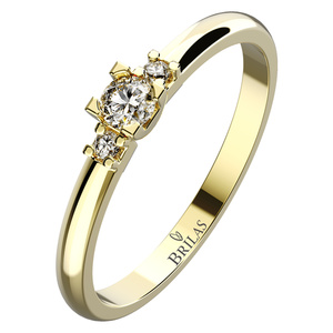 Serafina G Briliant - zásnubní prsten ze žlutého zlata