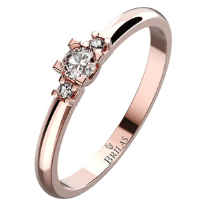 Serafina R Briliant - zásnubní prsten z růžového zlata