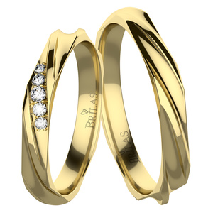 Bristol Gold - snubní prsteny ze žlutého zlata