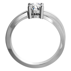 Nikoleta Silver - zásnubní prsten ze stříbra
