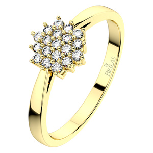 Krasomila Princess G Briliant - zásnubní prsten ze žlutého zlata