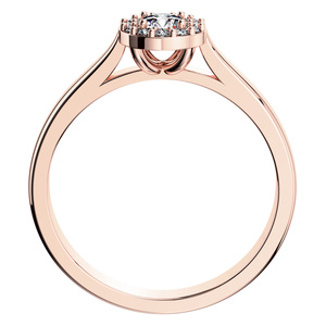 Jasněnka Princess R Briliant - zásnubní prsten z růžového zlata