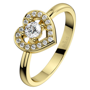 Lada Princess G Briliant - zásnubní prsten ze žlutého zlata