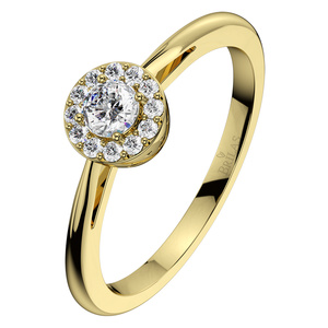 Ladunka Princess G Briliant - zásnubní prsten ze žlutého zlata