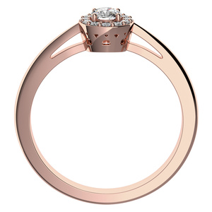 Ladunka Princess R Briliant - zásnubní prsten z červeného zlata