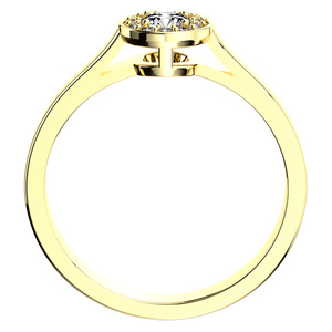 Zlatovláska Princess G Briliant - zásnubní prsten ze žlutého zlata