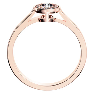 Zlatovláska Princess R Briliant - zásnubní prsten z červeného zlata