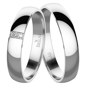 Antila White - snubní prsteny z bílého zlata