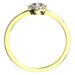 Rézinka Princess G Briliant - zásnubní prsten ze žlutého zlata