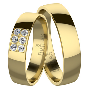 Opalia Gold - snubní prsteny ze žlutého zlata