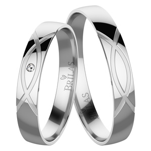 Drazan White-snubní prsteny z bílého zlata