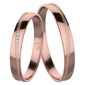 Vanko Red - snubní prsteny z růžového zlata