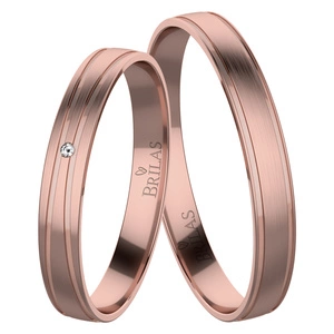 Otokar Red - snubní prsteny z červeného zlata