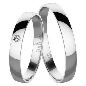 Antula White - snubní prsteny z bílého zlata
