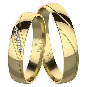 Krasava Gold - snubní prsteny ze žlutého zlata