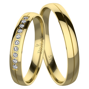 Laduše Gold - snubní prsteny ze žlutého zlata