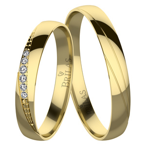 Marla Gold - snubní prsteny ze žlutého zlata