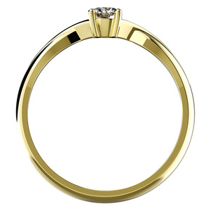 Neve G Eko Briliant I. - zásnubní prsten ze žlutého zlata