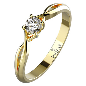 Neve G Eko Briliant III. - zásnubní prsten ze žlutého zlata